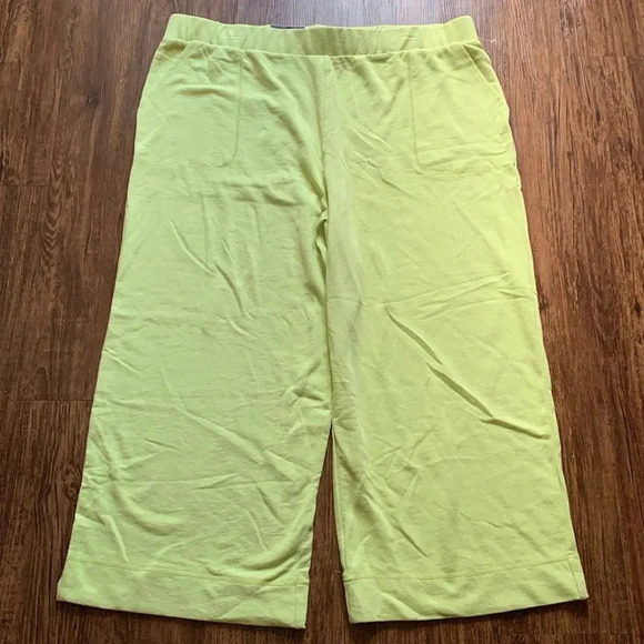 Who What Wear Wide Leg SweatPants Green Lime Sherbet Size 2X New - Picture 2 of 8